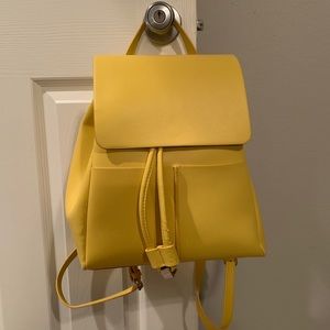 Yellow Zara backpack
